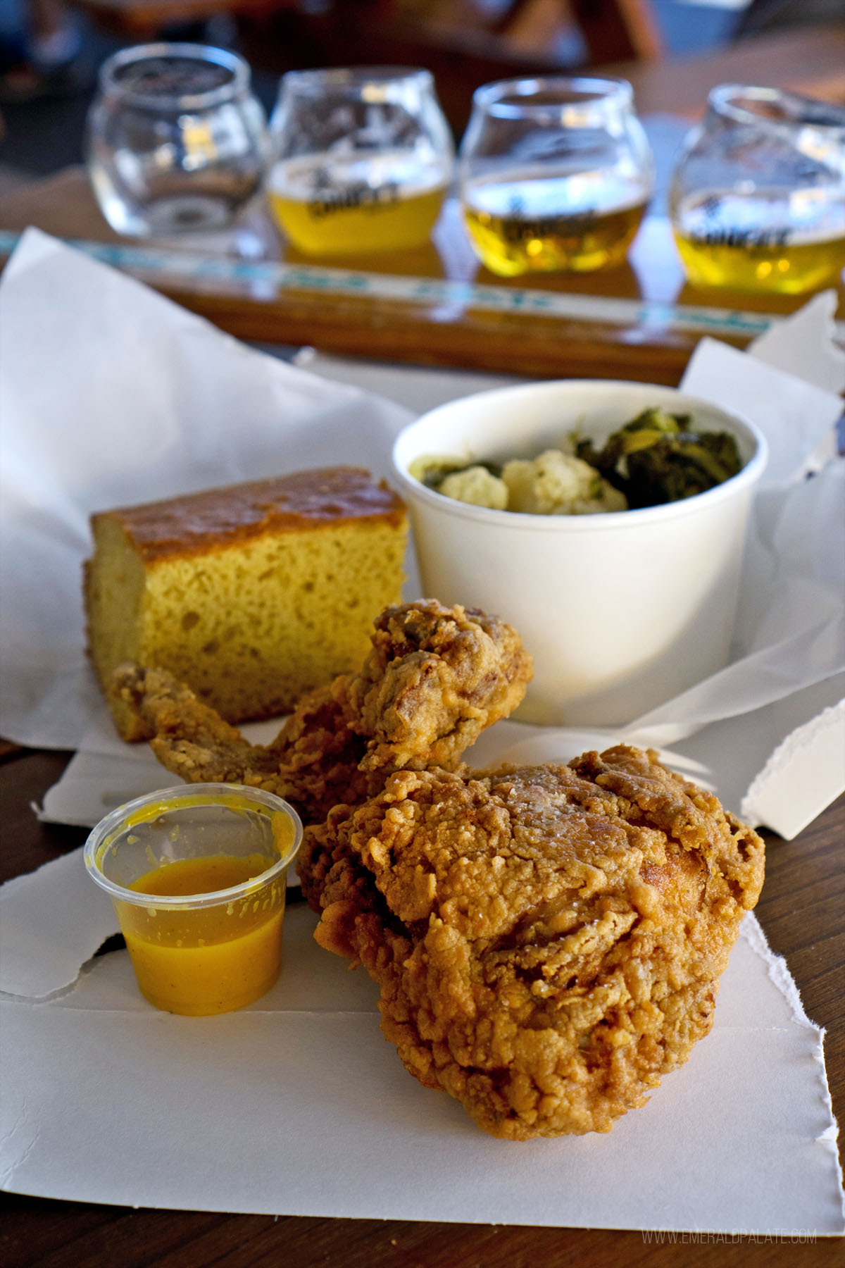 fried chicken from a food truck that's one of the most fun things to do in Eugene, Oregon