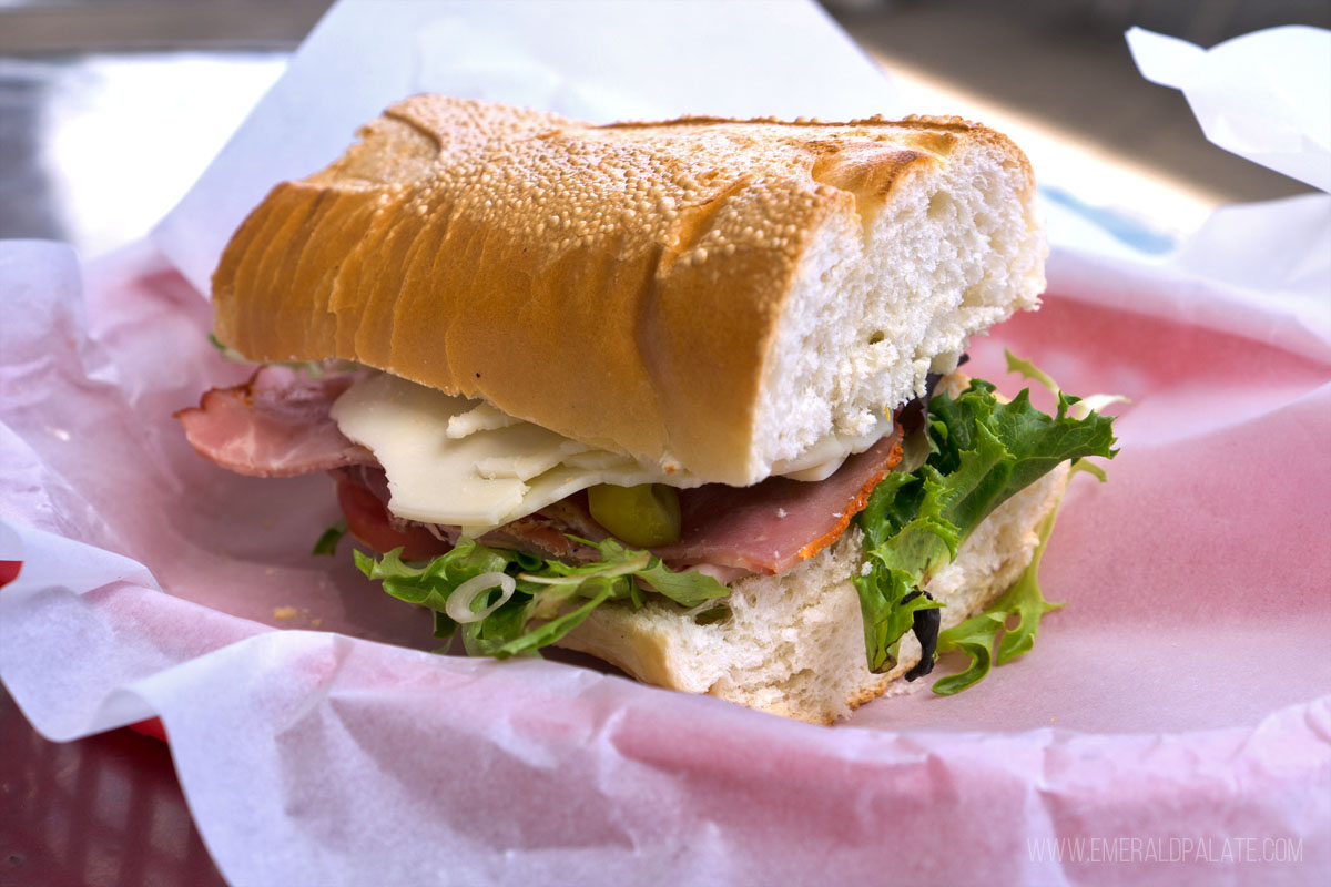 sandwich from a must try place during your weekend in Santa Barbara