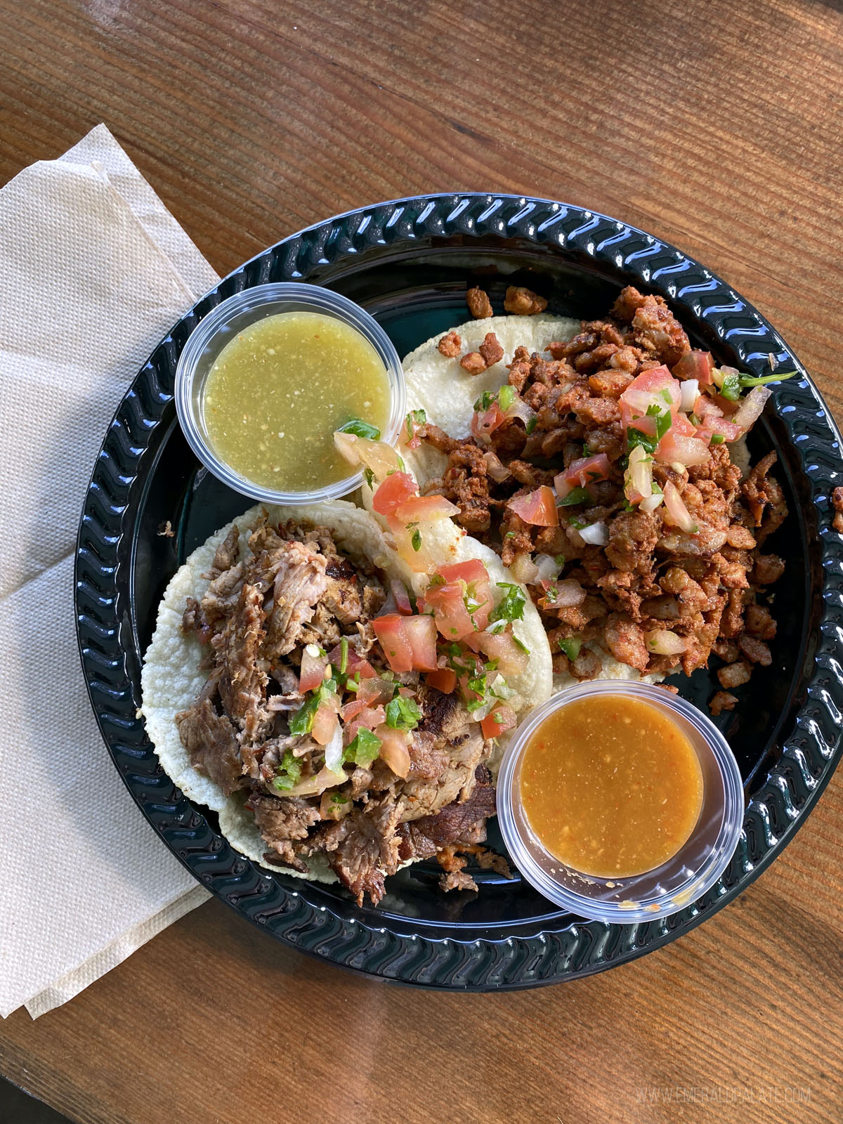 plate of tacos from a Santa Barbara restaurant