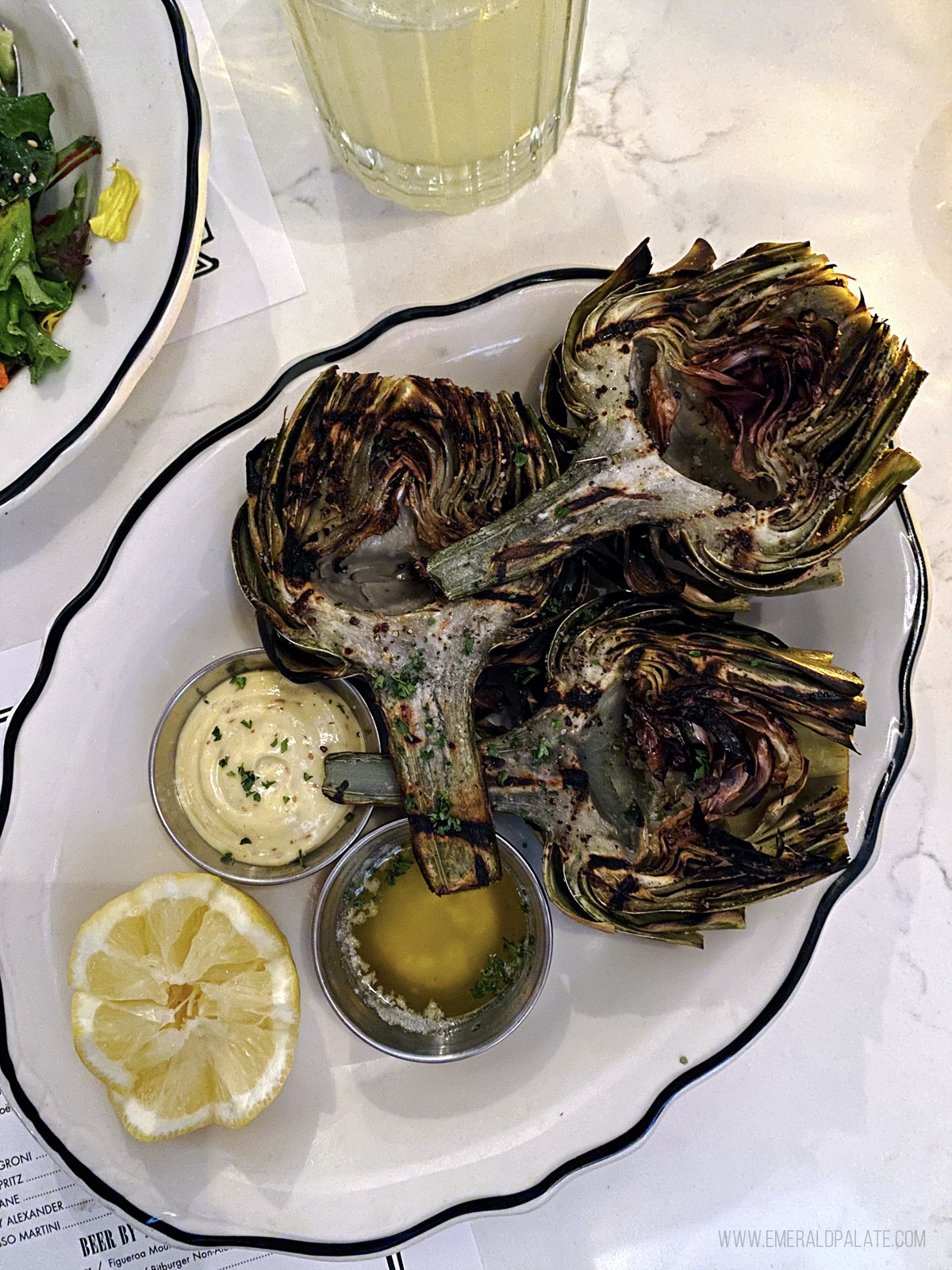 artichokes from Bar Cecil in Palm Springs