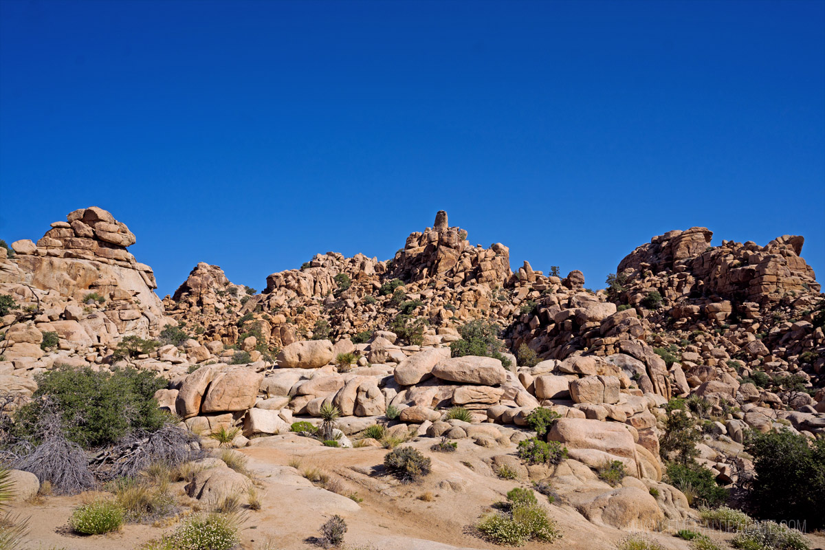 stacked rock formations in Hidden Valley