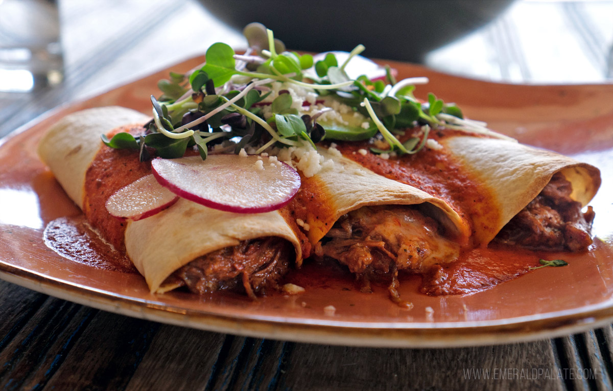 enchiladas at a Paso robles restaurant