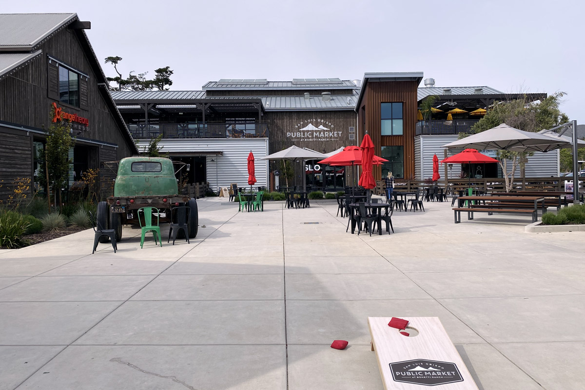 SLO Public Market exterior, one of the best things to do in San Luis Obispo