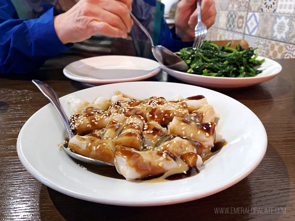 plate of rice rolls from one of Seattle's best Chinese restaurants