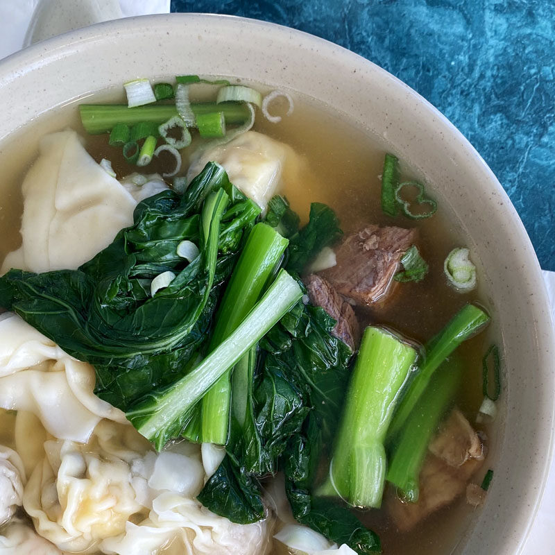 wonton soup, some of the best Chinese food in Seattle