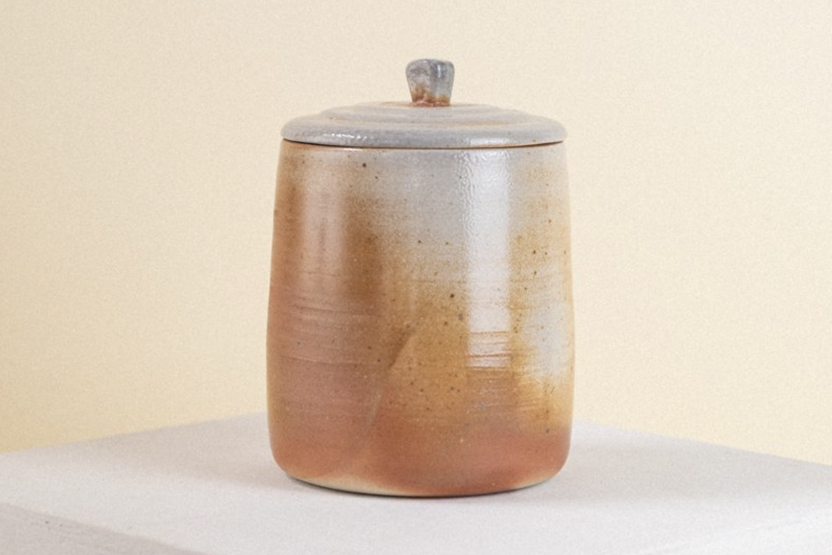 soda fired jar from one of the best local pottery artists