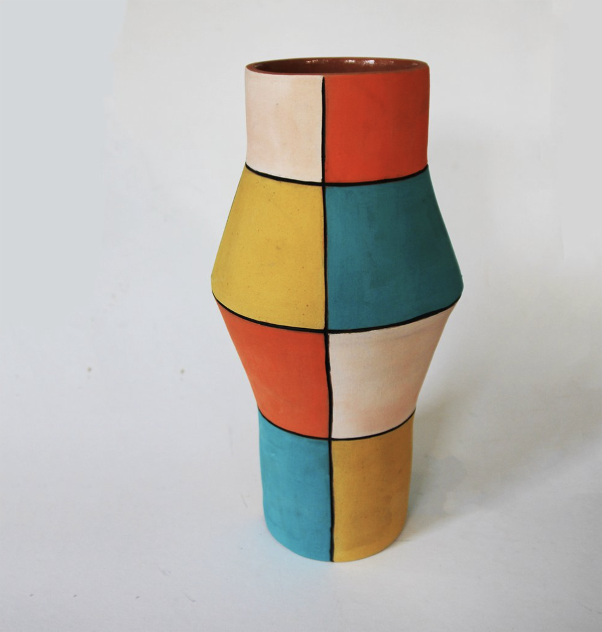 color blocked vase from one of the best local ceramics artists
