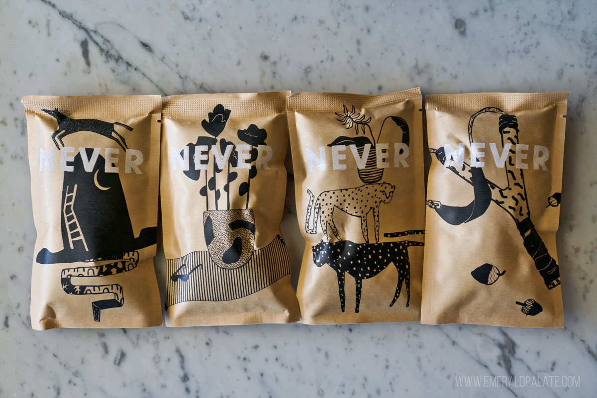 4 sample size bags of coffee from PDX