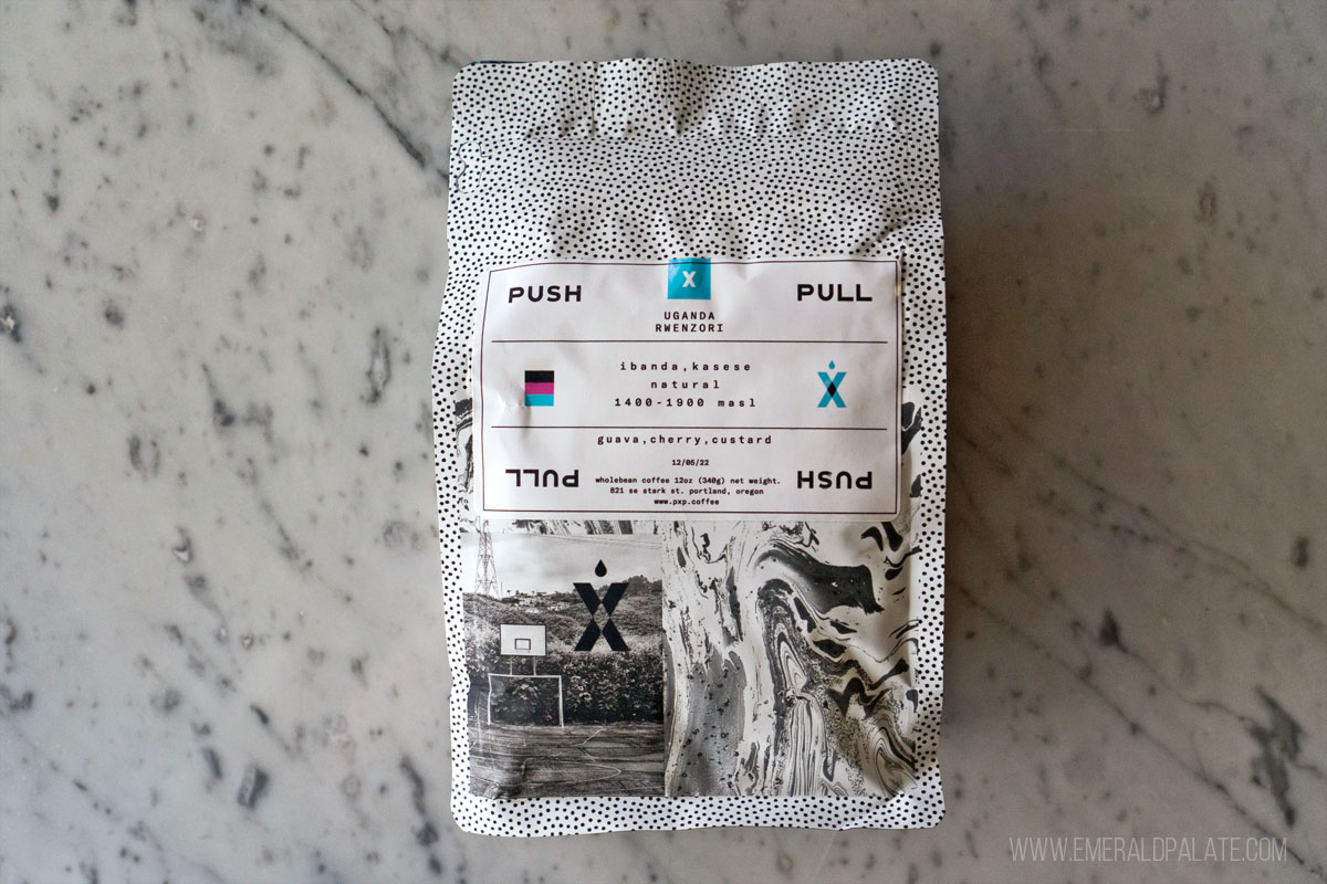 Push Pull Coffee bag made in Portland