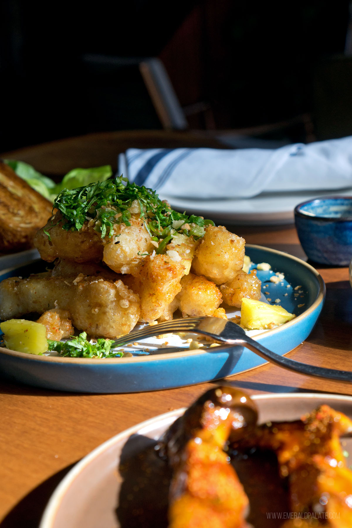 Plate of tempura squid from a Calgary restaurant