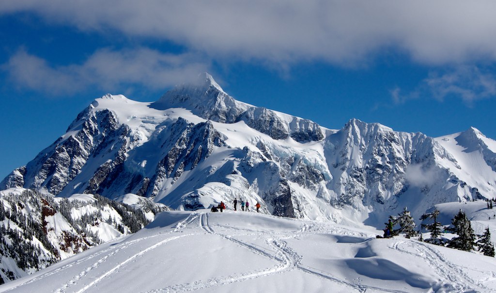 snowshoeing at Mt. Baker in Washington