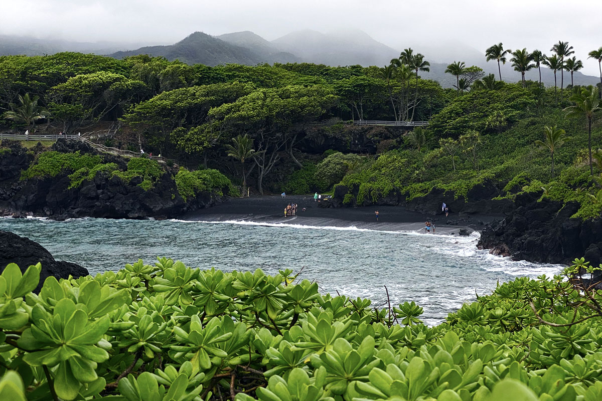 Black Sand Beach, a stop you should make on your Road to Hana itinerary