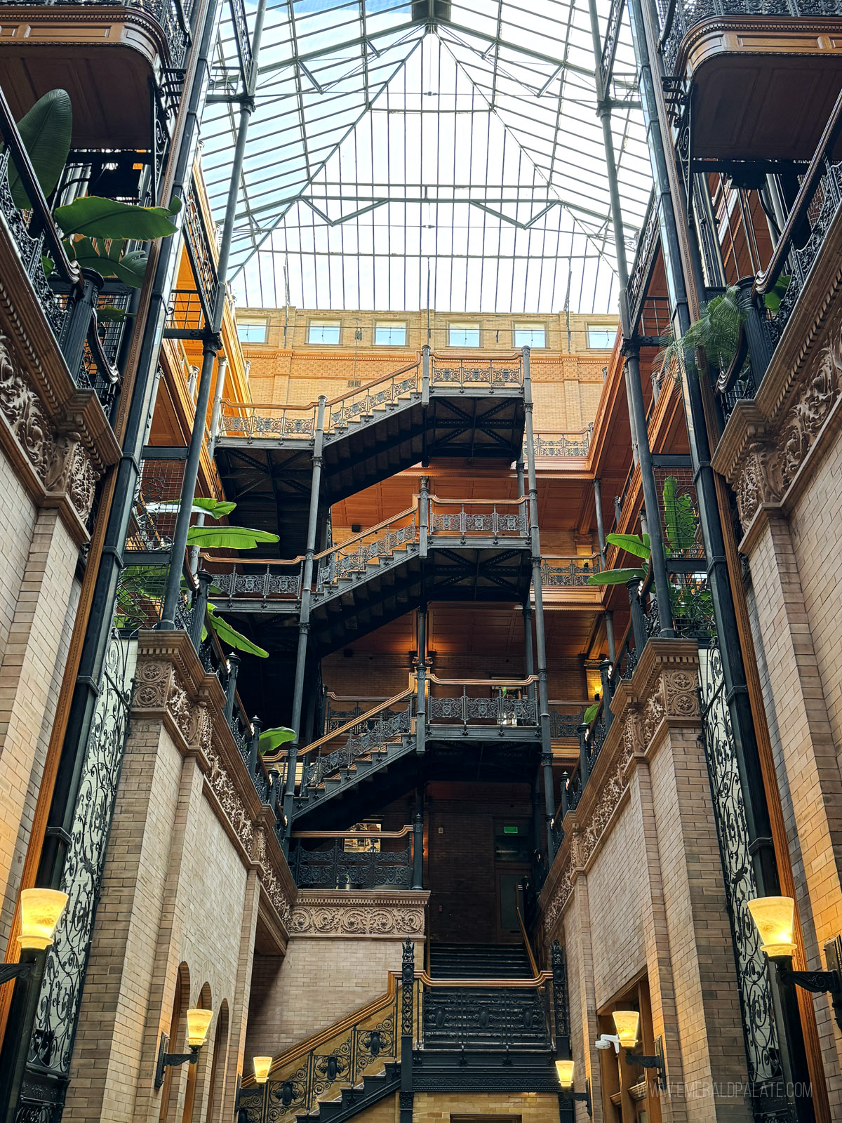 The Bradbury Building, a famous historical building in downtown LA