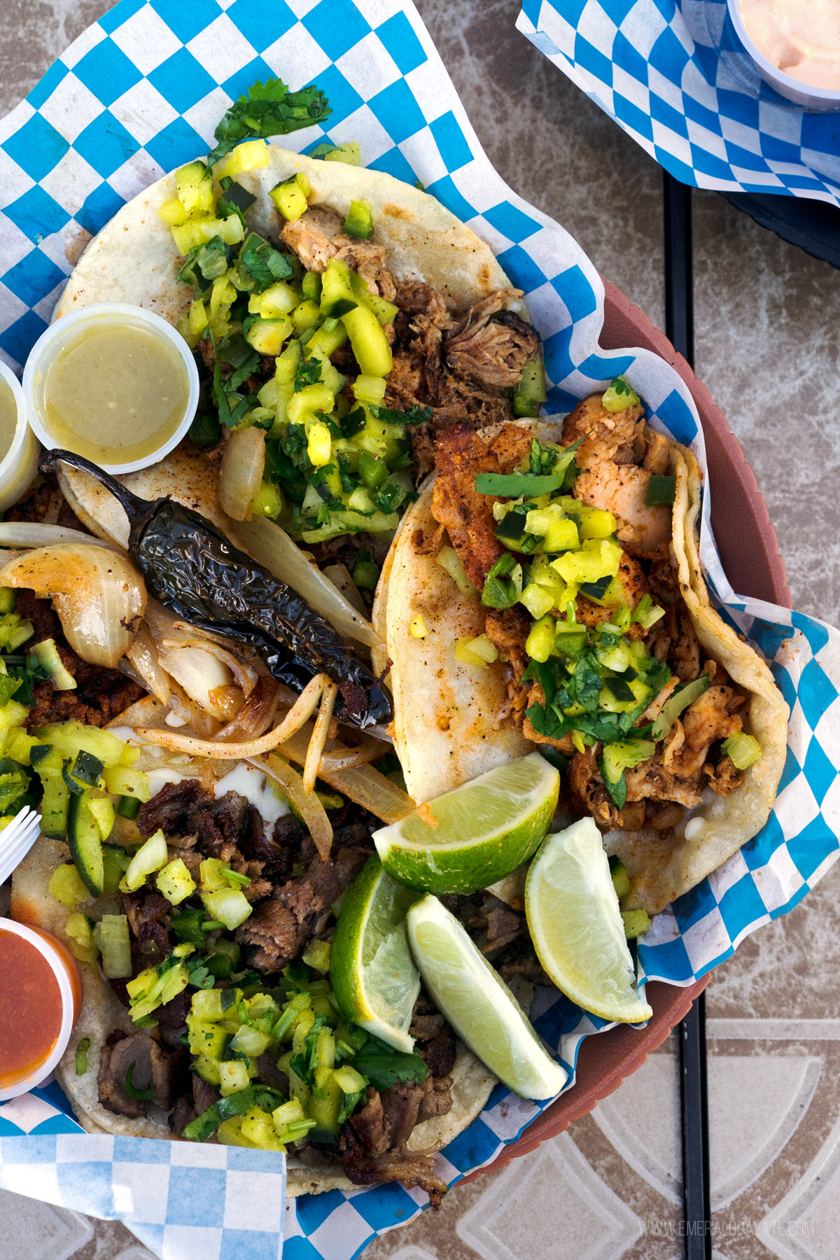 plate of tacos from where to eat in Bend Oregon