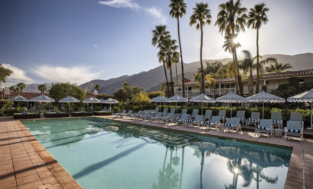 Fancy hotel in Palm Springs, a must stay on your San Francisco to San Diego road trip