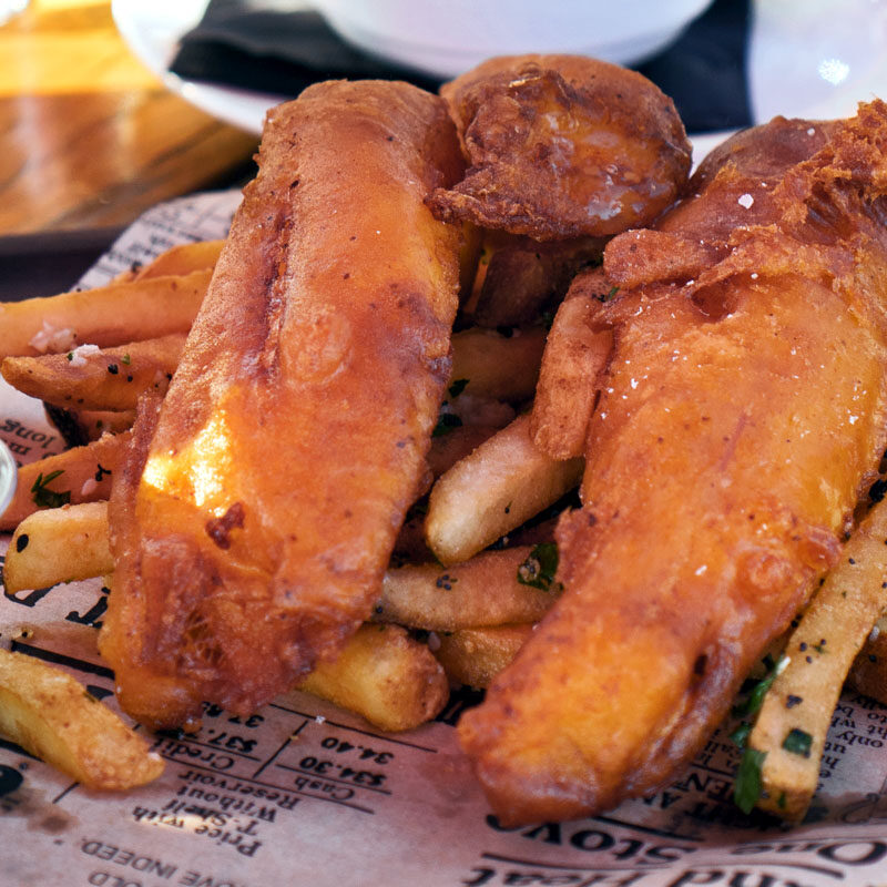 fish and chips from a family restaurant in Seattle