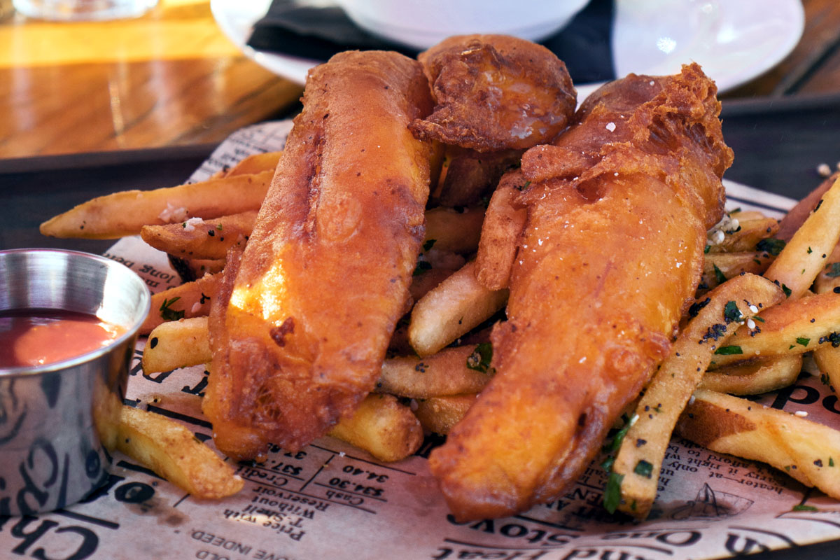 fish and chips from a family restaurant in Seattle