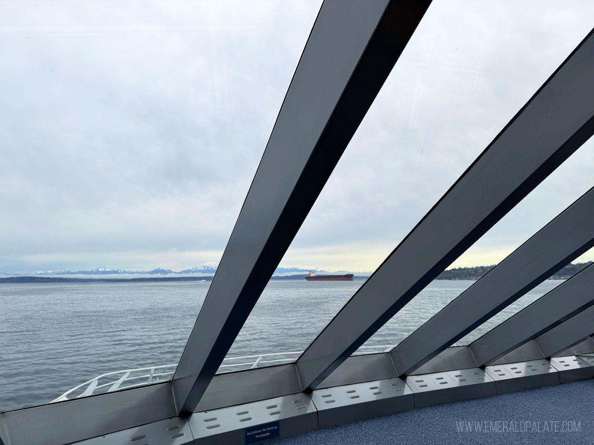 View of the water from the Victoria clipper