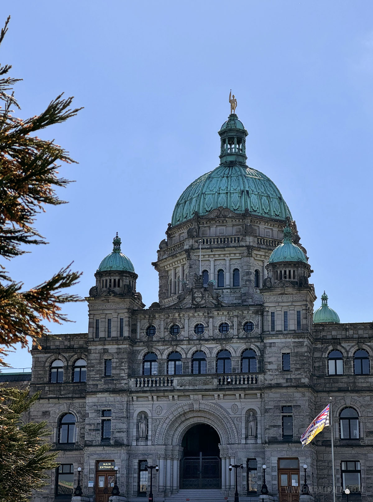 iconic legislative building in Victoria BC