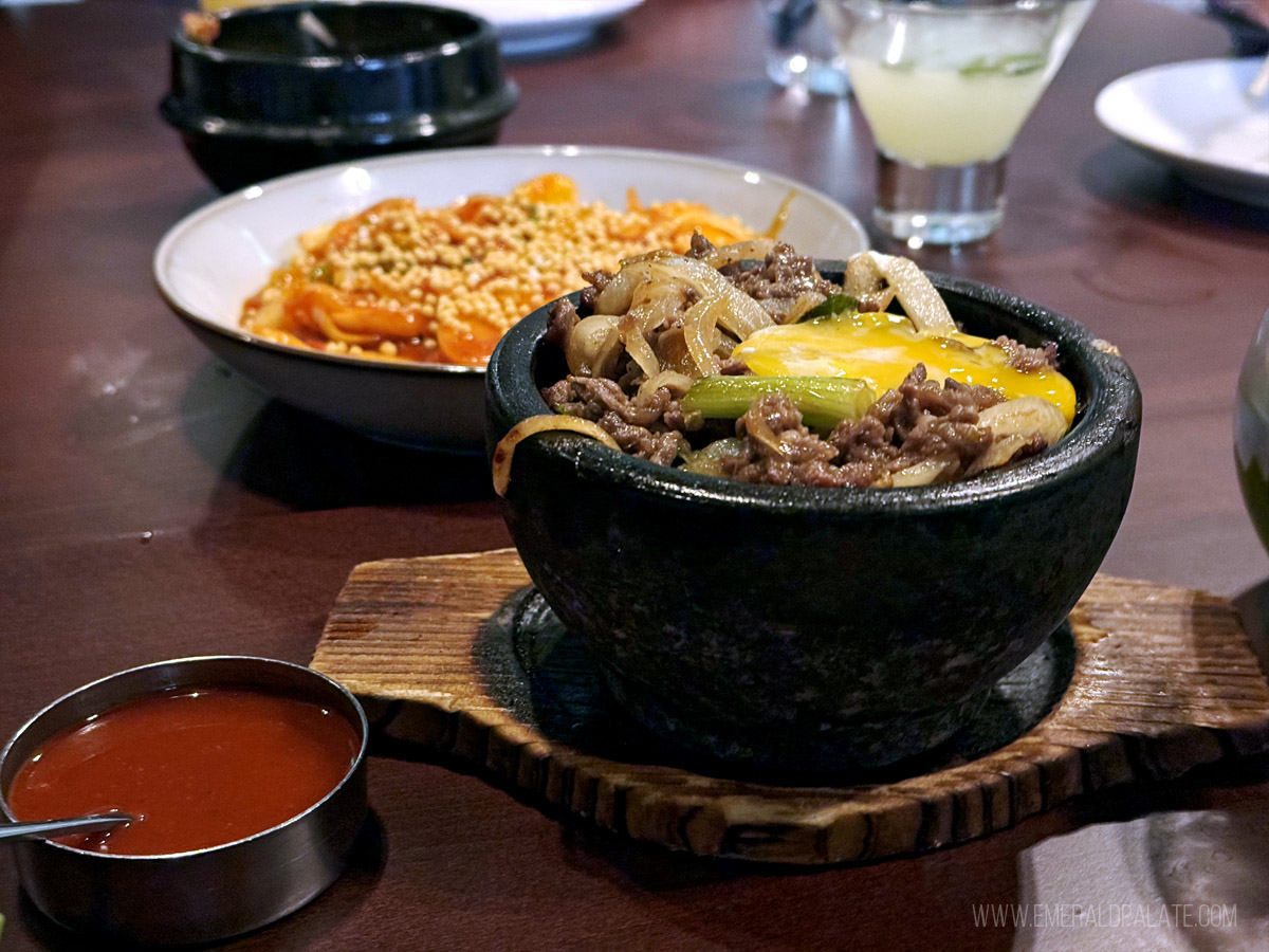 Bibimbap from a Korean restaurant in Bend, OR