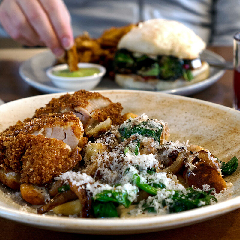 fried chicken dish at one of the hidden gem restaurants in Victoria BC