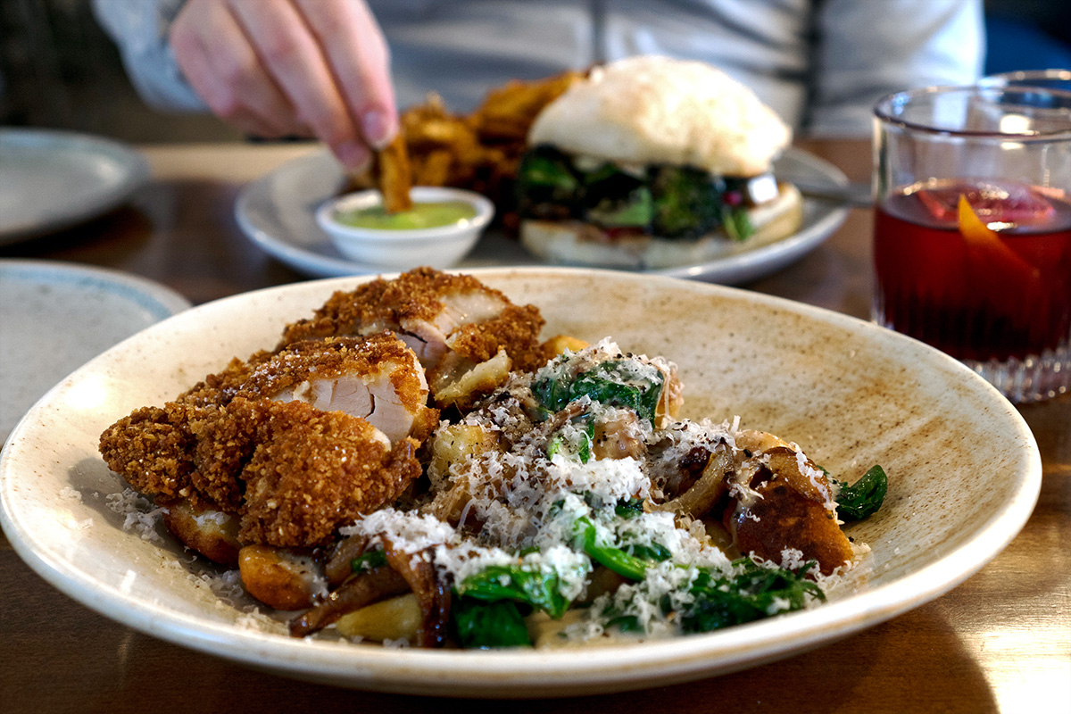 fried chicken dish at one of the hidden gem restaurants in Victoria BC