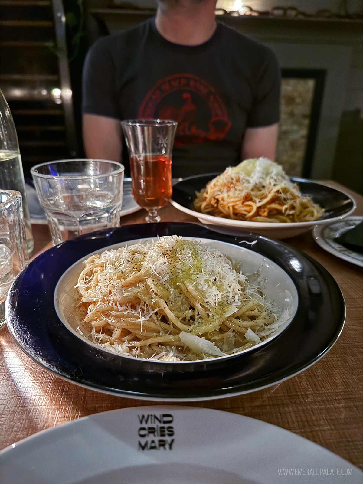 bowls of pasta at one of the hidden gem restaurants in Victoria BC