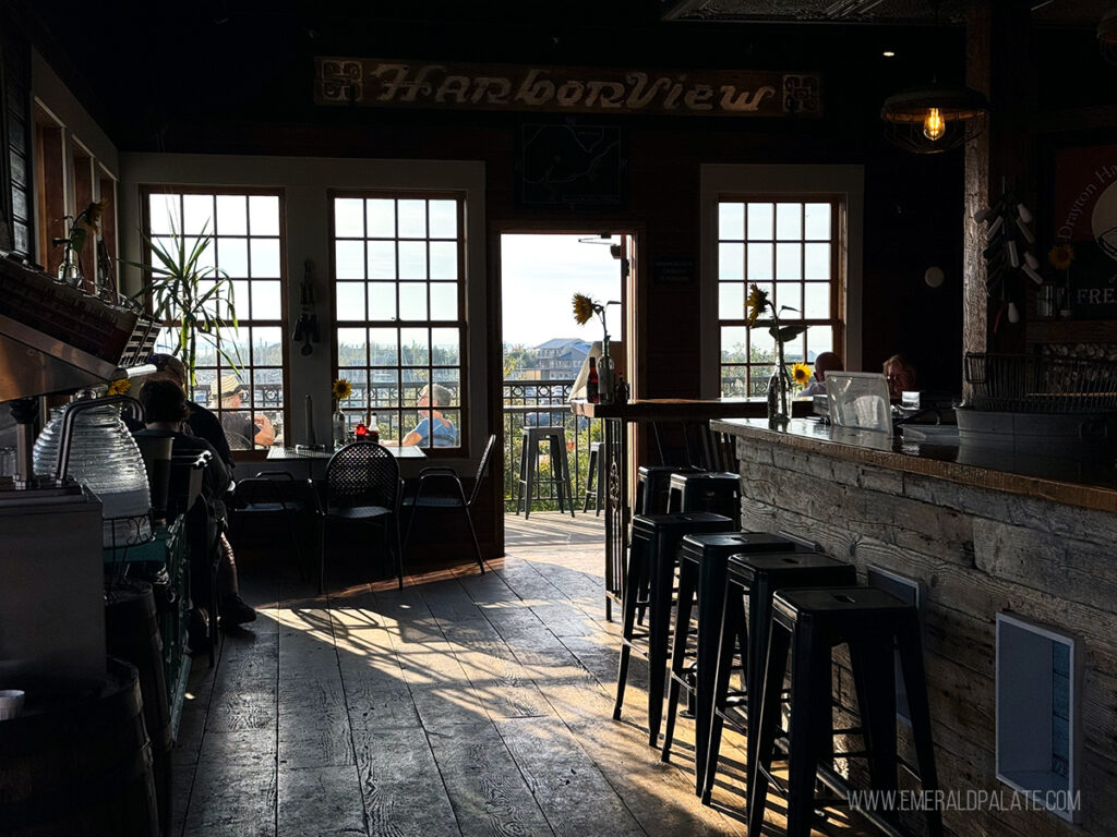 inside Drayton Harbor Oyster Co in Blaine WA
