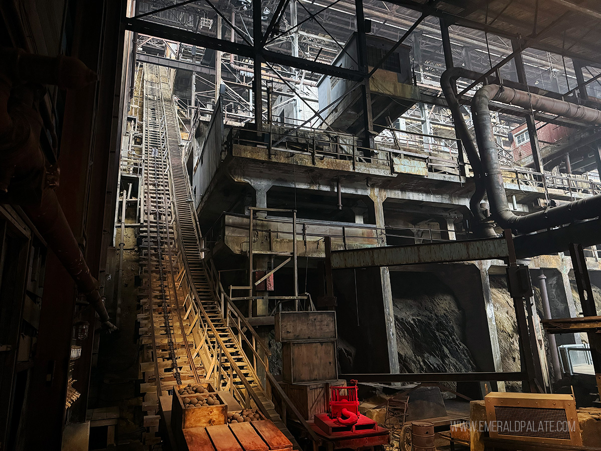 Inside Britannia Mine Museum in BC