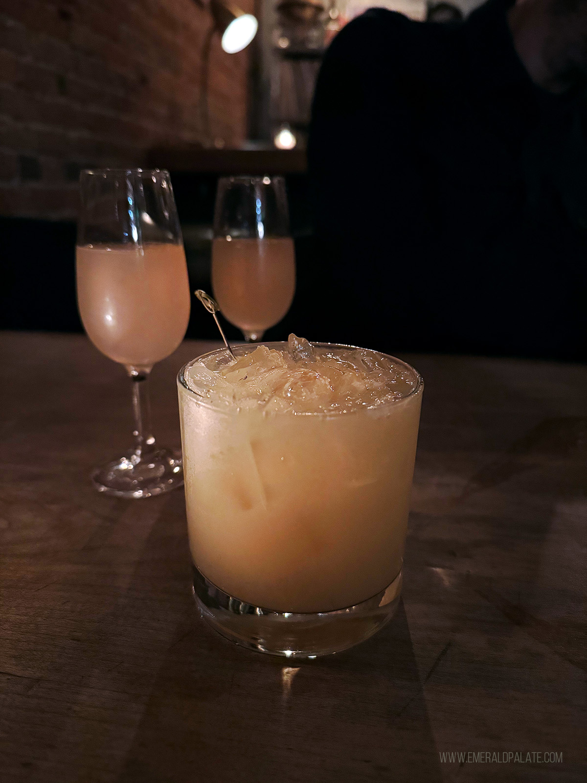 cocktails at a Seattle bar