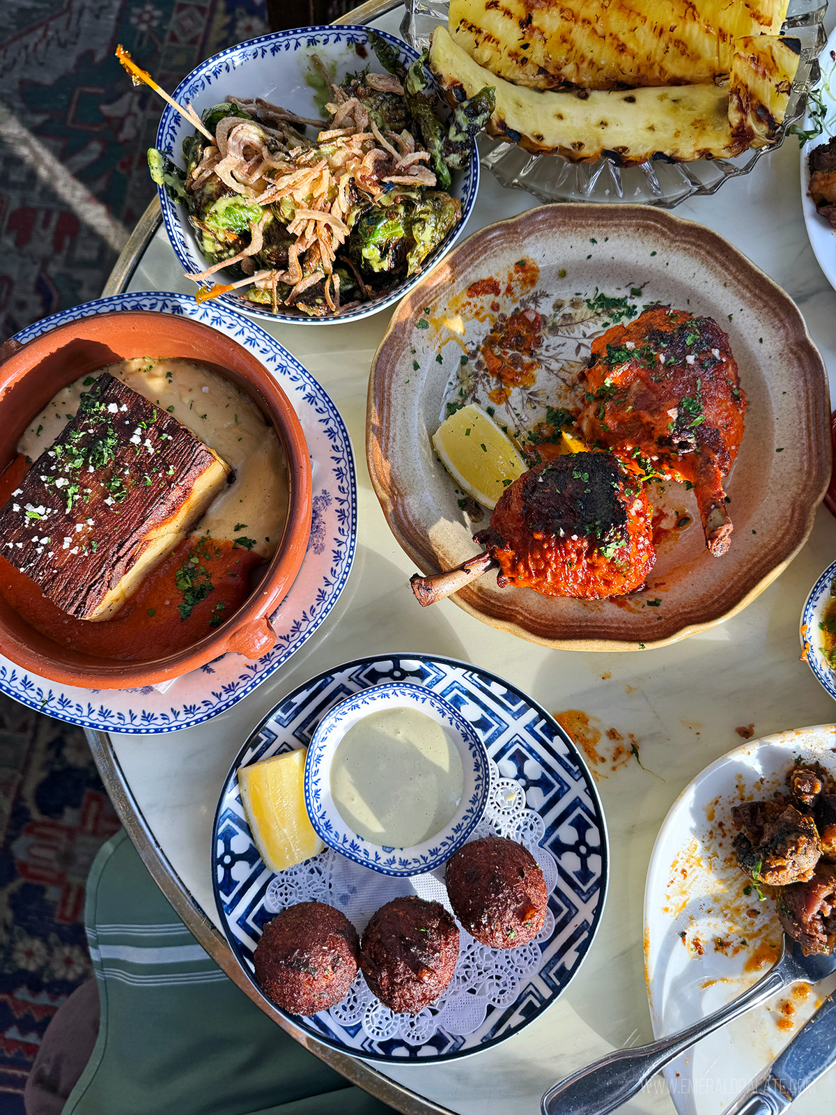 spread of tapas - what to do at Pike Place Market