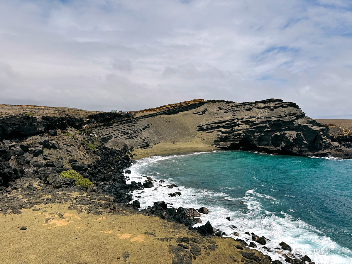 Papakolea Green Sand Beach, one of the best things to do on the Big Island in Hawaii