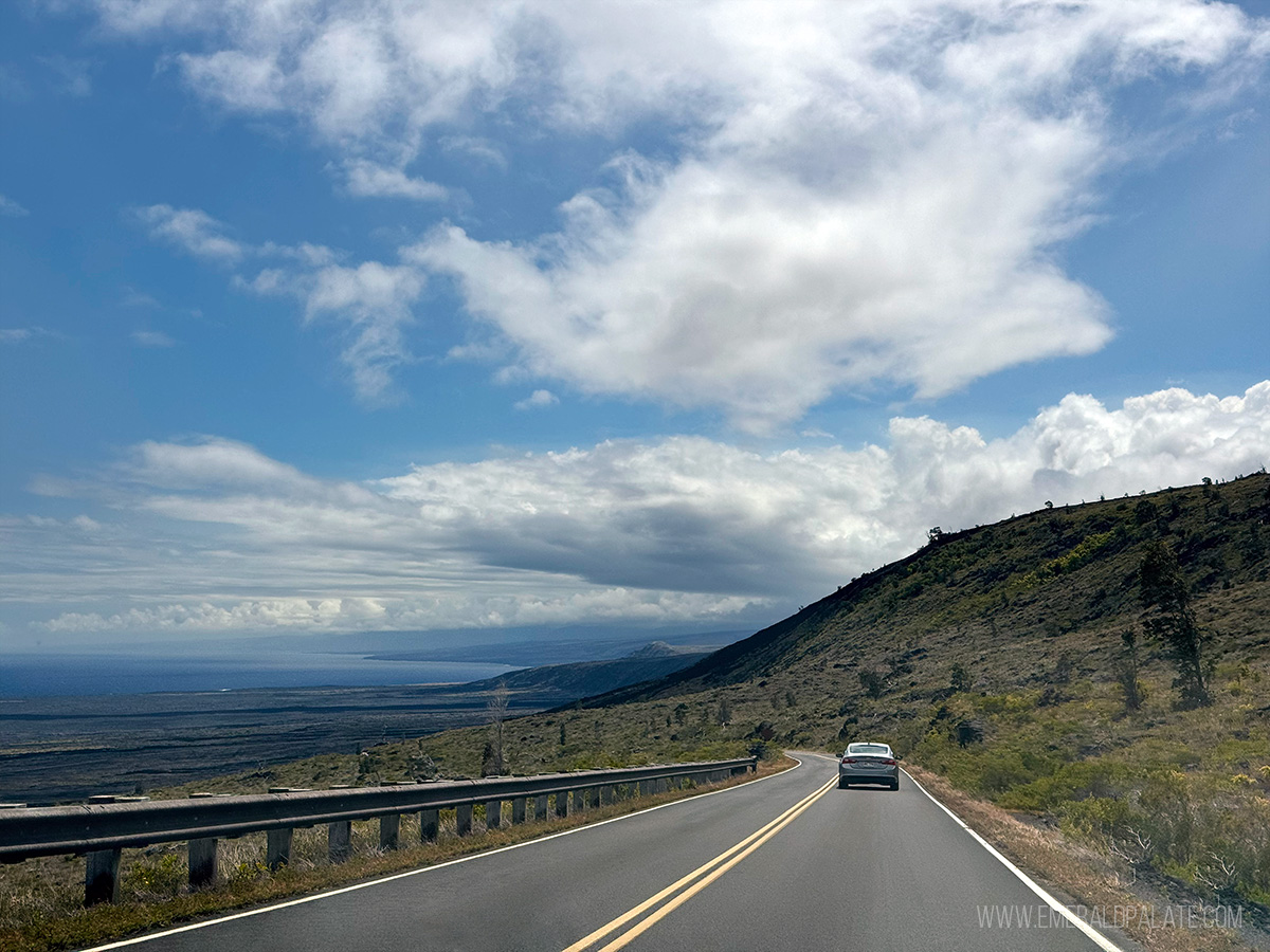 driving the Chain of Craters Road in Hawaii Volcanoes National Park