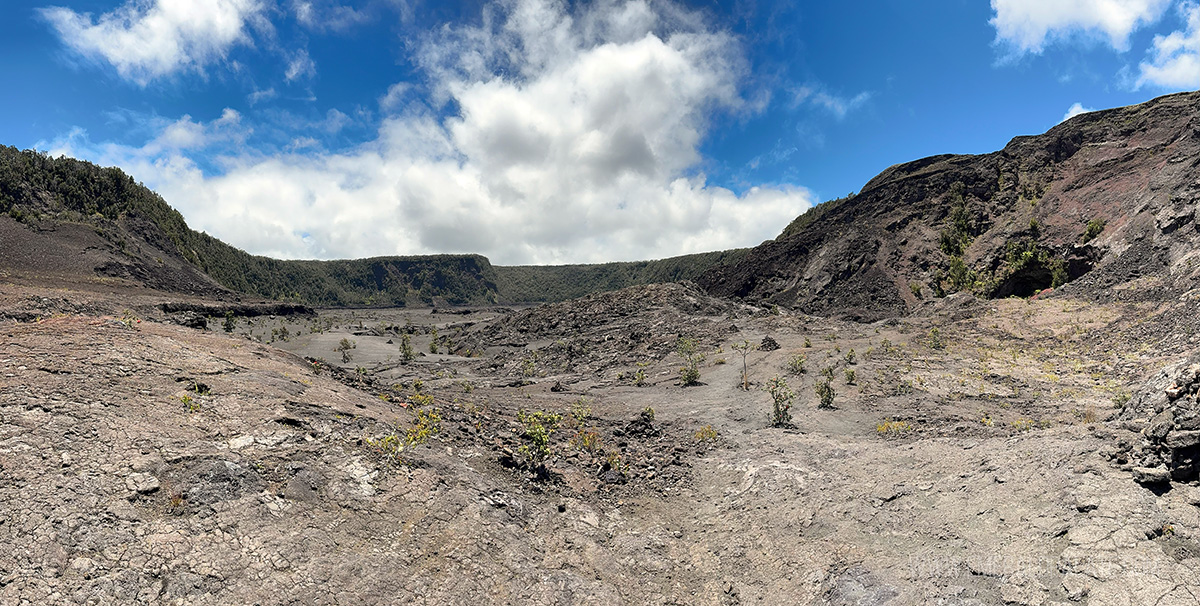 Kilauea Ike Trail caladera panoramic