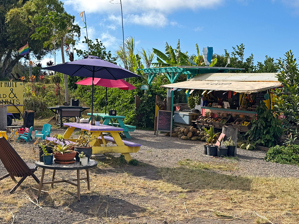 Lilinoe Fruit Stand on the Big Island of Hawaii