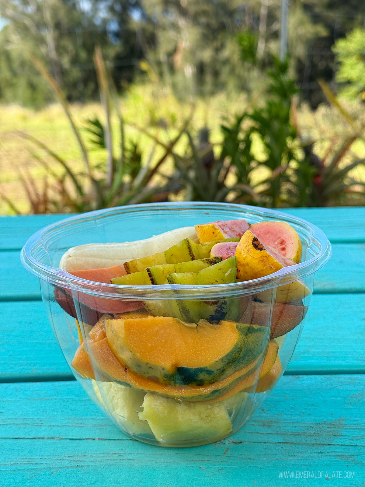 fresh fruit from a fruit stand on the Big Island, Hawaii
