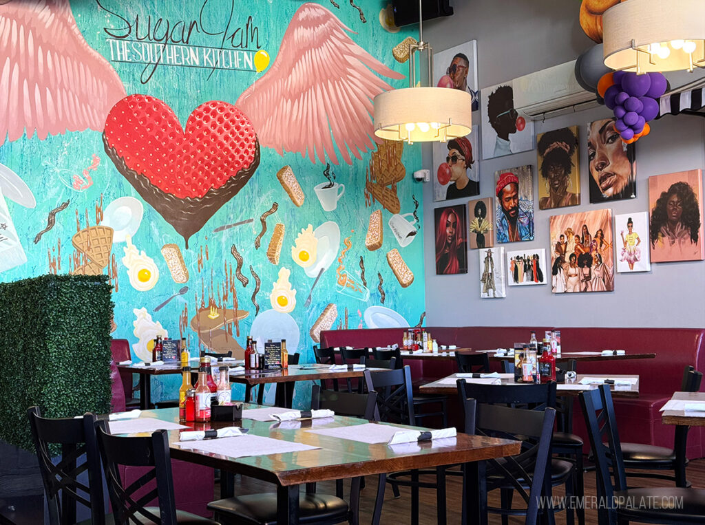 inside SugarJam, a festive soul food restaurant in Scottsdale
