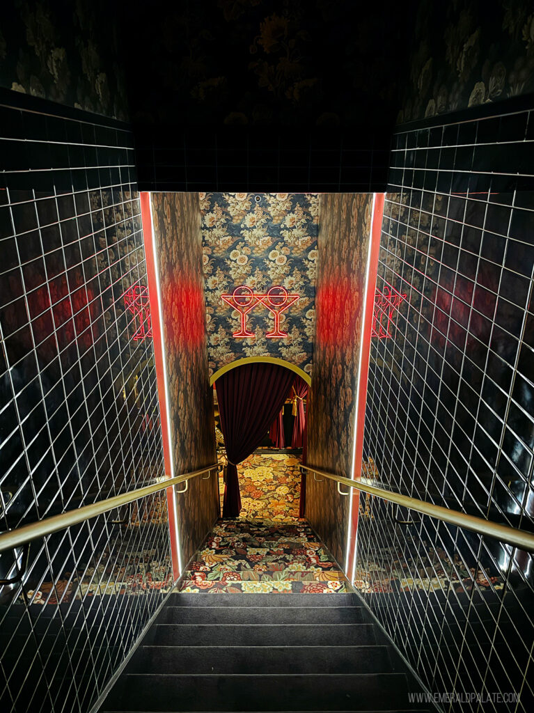 steps down to a speakeasy in Scottsdale, one of the best things to do in Scottsdale, Arizona