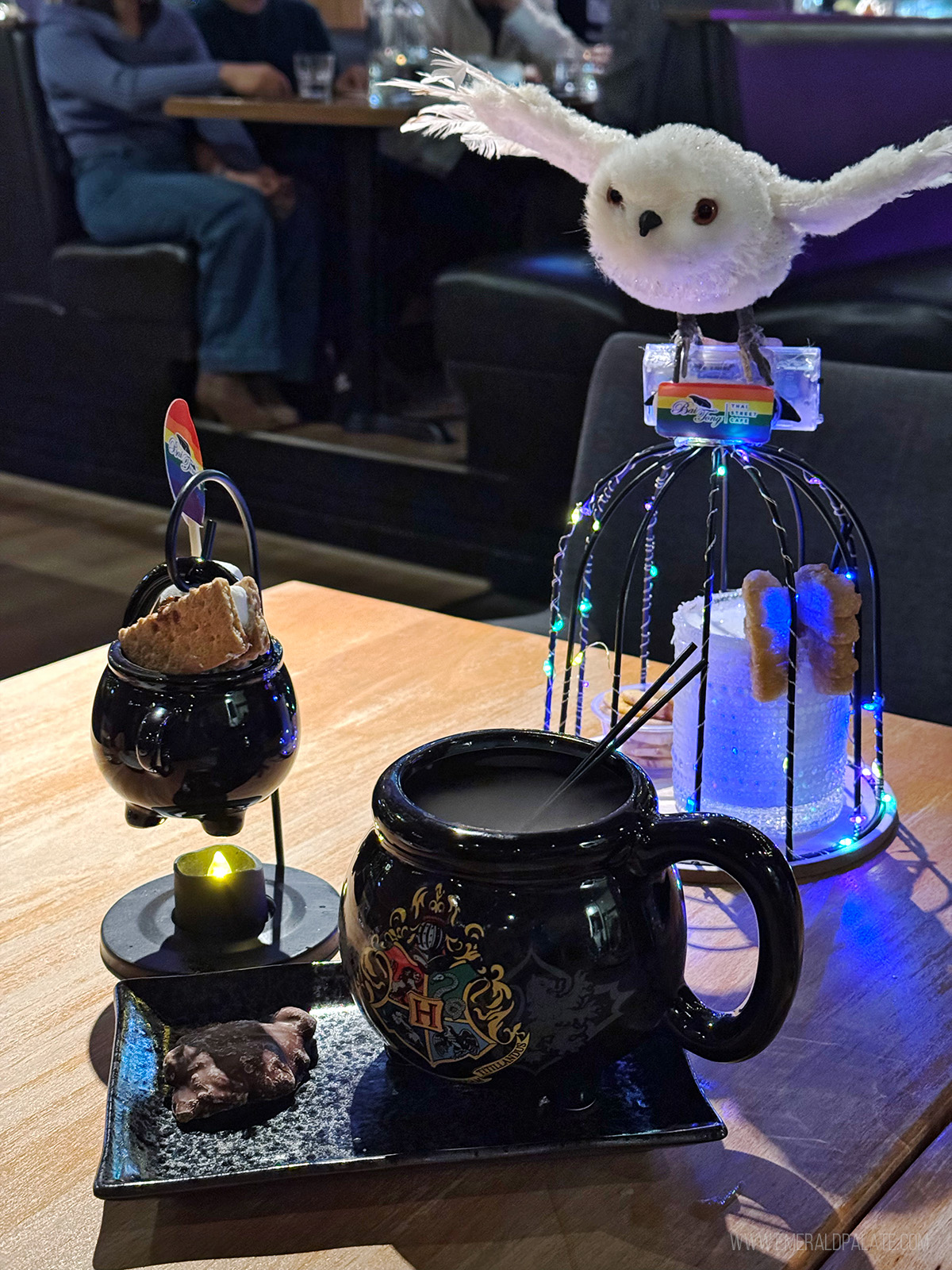 Harry Potter-themed drinks at one of the best restaurants for birthdays in Seattle