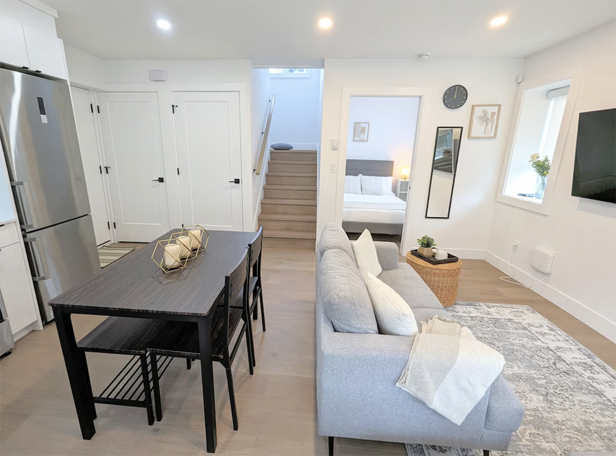 Inside a bright vacation rental, where to stay in Vancouver