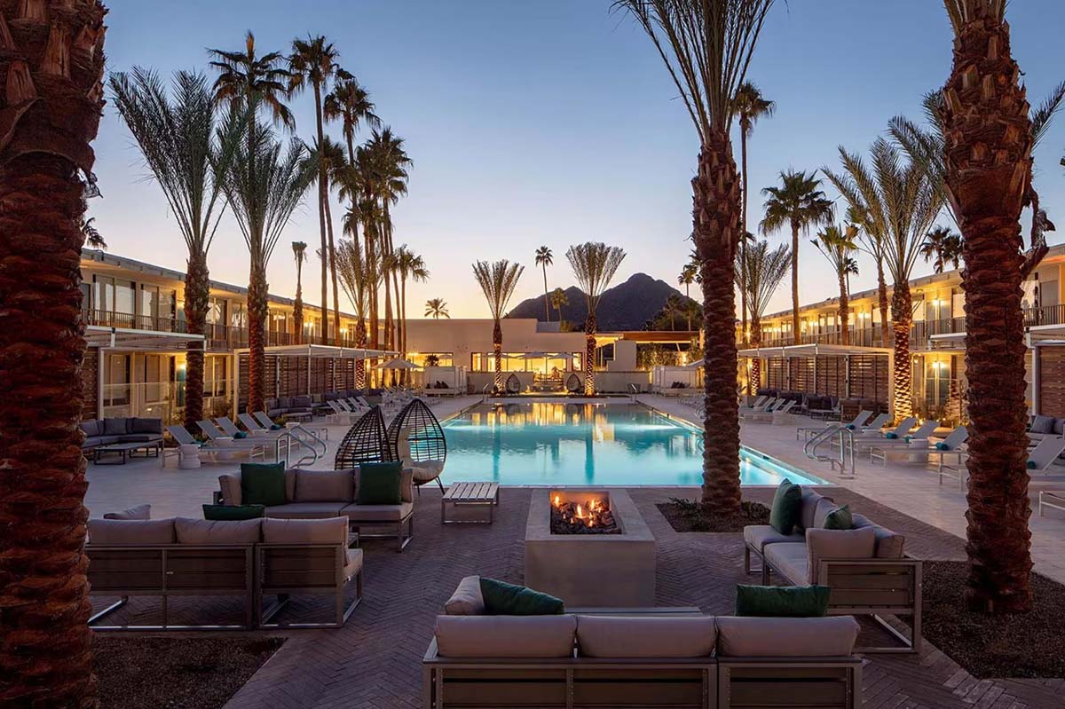 Hotel Adeline pool, where to stay in Scottsdale