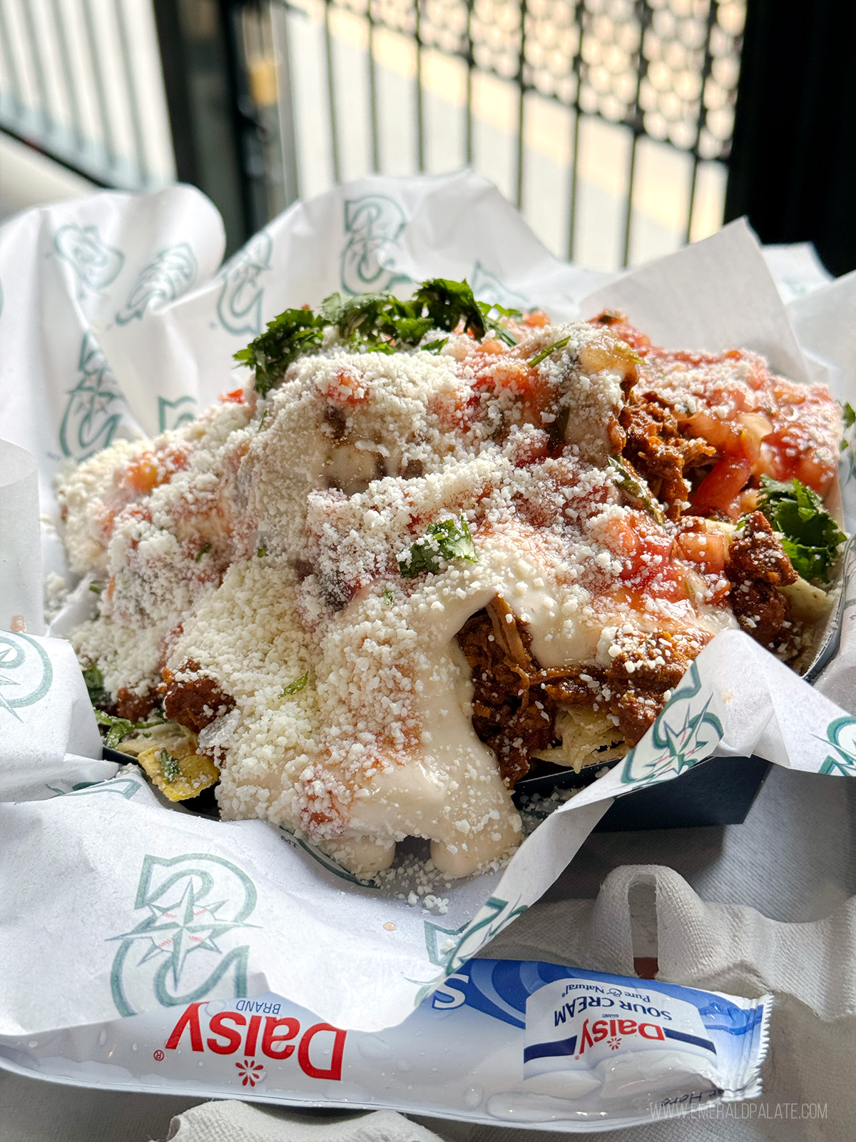 T-Mobile Park nachos heaping nachos covered in cheese at T-Mobile Park