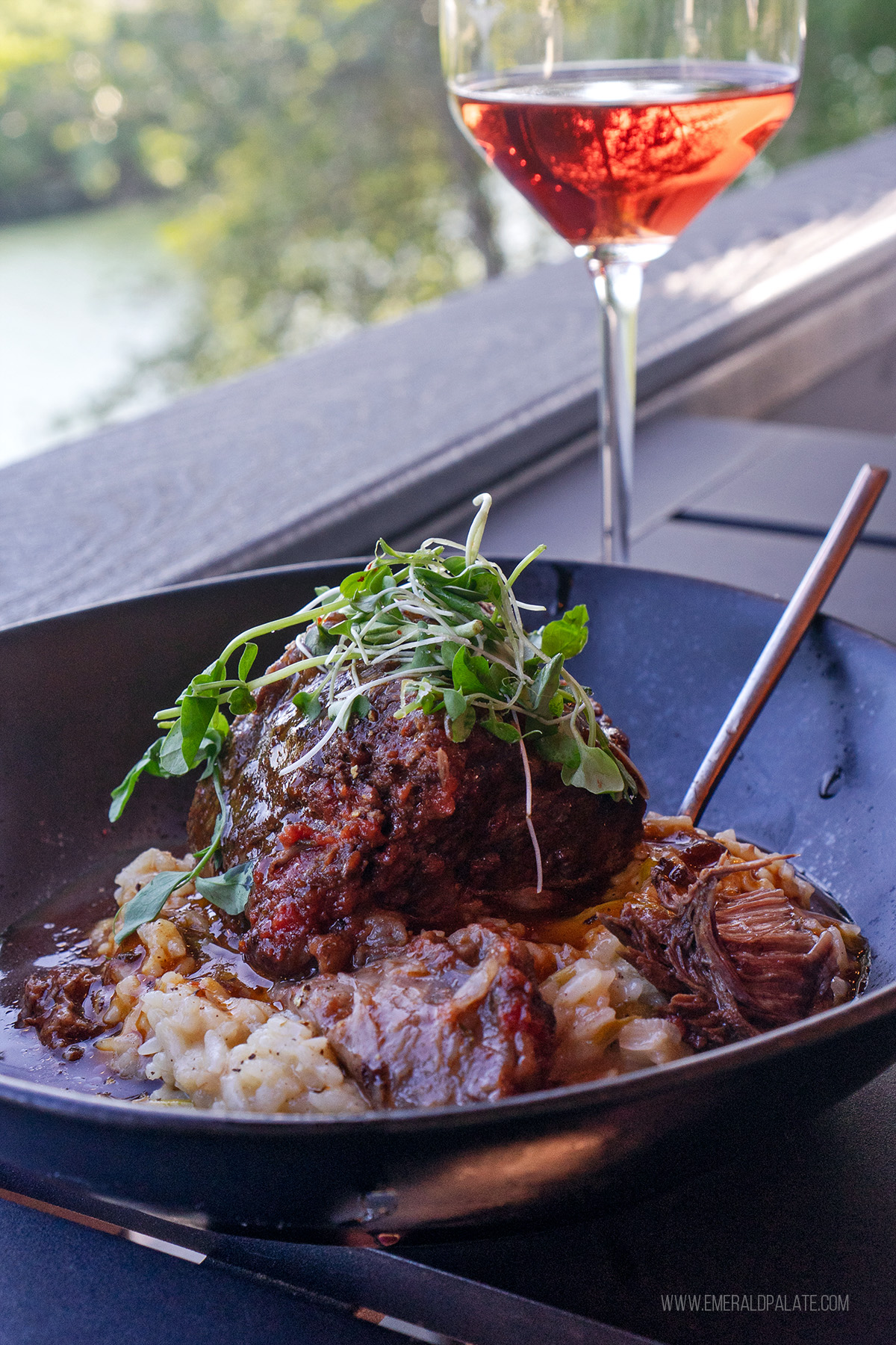 short ribs over risotto, one of the best things to do in Snohomish