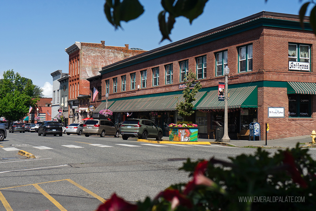 downtown historic Snohomish storefronts