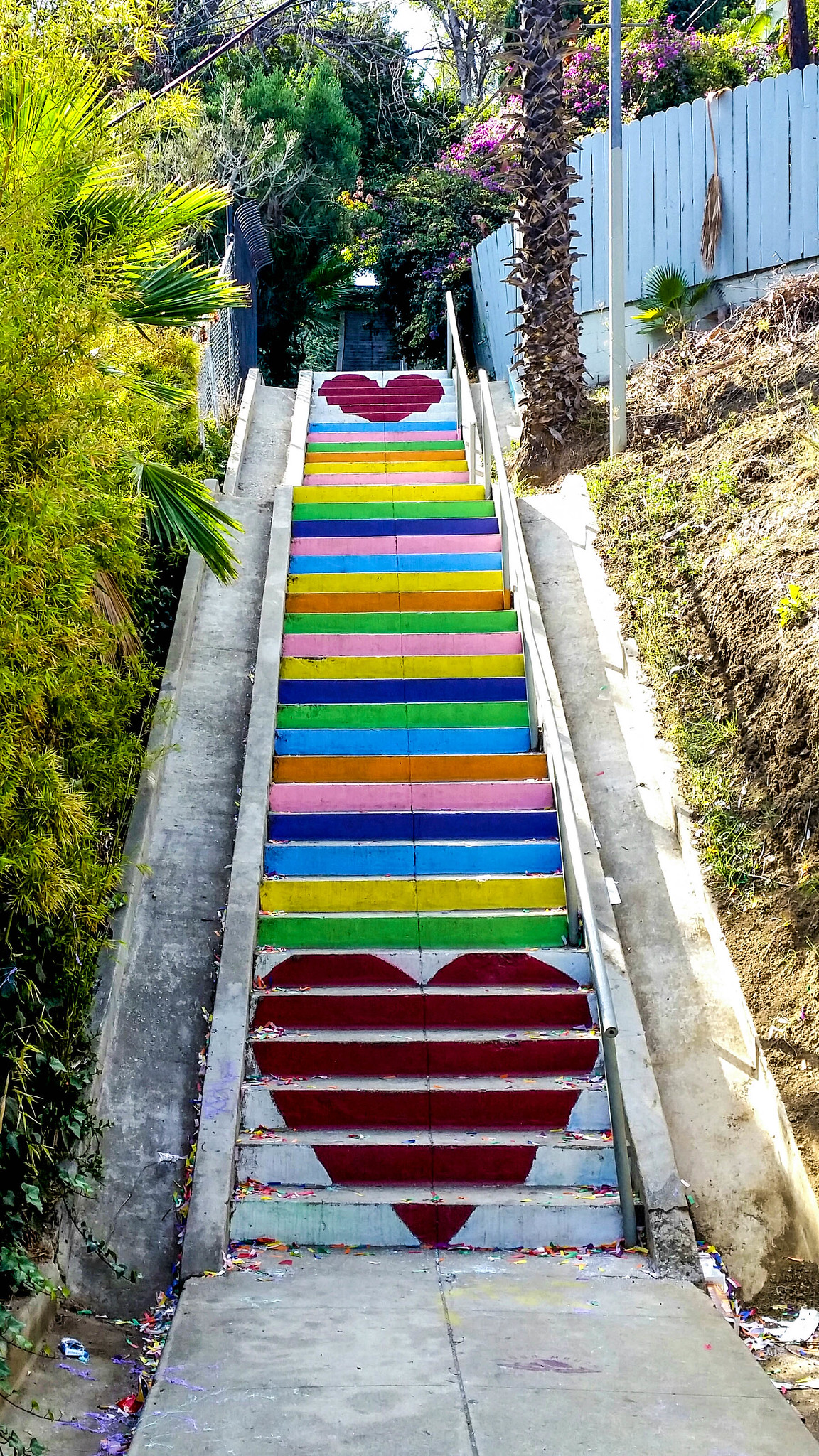 Micheltorena Stairs mural in Silver Lake, LA